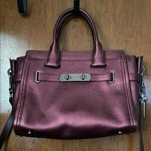 Coach Metallic Purple Bag